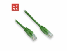 LYNX UTP patch kabel Cat5e, PVC, CCA, 3m, zelený LYNX UTP patch kabel Cat5e, PVC, CCA, 3m, zelený