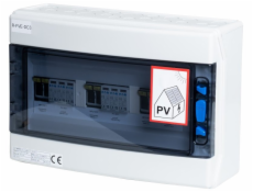 Solarmi DC3 osazený rozvaděč pro fotovoltaiku, 3x svodič, 3x odpojovač, pojistky, 3x15A, 1000V,