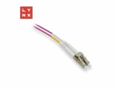 LYNX duplexní patch kabel MM, OM4, LC/LC, 50/125µm, 3m