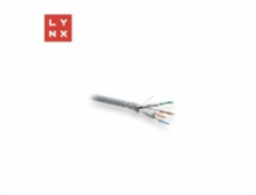 LYNX SFTP kabel, Cat6a, LSZH, celoměděný, vnitřní, šedý, cívka 500m LYNX SFTP kabel, Cat6a, LSZH, celoměděný, vnitřní, šedý, cívka 500m