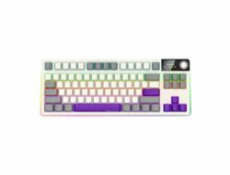 LORGAR Klávesnice KBP70TKLW, TKL mechanická, 75%, bezdrátová herní, béžová, CS