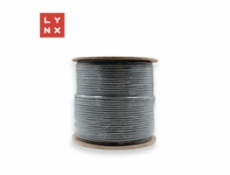 LYNX FTP kabel, Cat6, PVC (Eca), celoměděný, vnitřní, šedý, box 305m