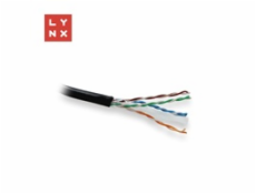 LYNX UTP kabel, Cat6, PE (Fca), celoměděný, venkovní, černý, box 305m LYNX UTP kabel, Cat6, PE (Fca), celoměděný, venkovní, černý, box 305m