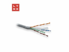 LYNX UTP kabel, Cat6, PVC (Eca), celoměděný, vnitřní, šedý, box 305m LYNX UTP kabel, Cat6, PVC (Eca), celoměděný, vnitřní, šedý, box 305m