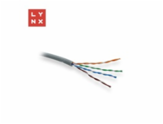 LYNX UTP kabel Cat5e, LSOH, celoměděný, vnitřní, šedý, box 305m