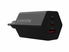 CANYON charger HEXAGON 65 GaN 65W 2xPD 1xQC EU Black