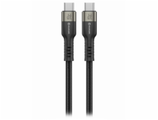 Swissten datový video kabel USB 4.0, USB-C, 240w, 8k@60hz, 40 gb/s, TB3 & TB4, 1,5 m černý