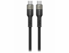 Swissten datový video kabel USB 4.0, USB-C, 240w, 8k@60hz, 40 gb/s, TB3 & TB4, 0,5 m černý