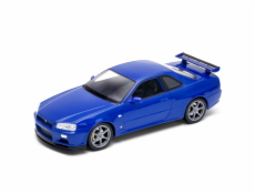 Welly Nissan Skyline GT-R -  modré 1:24