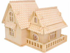 Woodcraft Dřevěné 3D puzzle Evropská vila A