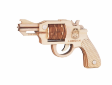 Woodcraft Dřevěné 3D puzzle Zbraň na gumičky Revolver Colt
