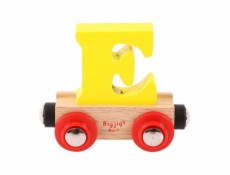 Bigjigs Rail Vagónek dřevěné vláčkodráhy - Písmeno E 