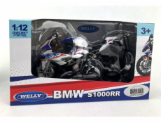 Welly Motocykl BMW S1000RR 1:12 bílý