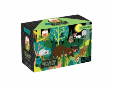 Mudpuppy Puzzle Zvířátka v lese - svítí ve tmě 100 dílků