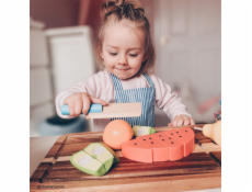 Bigjigs Toys Dřevěné krájecí ovoce se zástěrou 