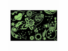 Mudpuppy Puzzle Vesmírné sny - svítí ve tmě 100 dílků