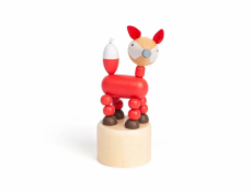 Bigjigs Toys Dřevěná mačkací zvířátka Safari Liška