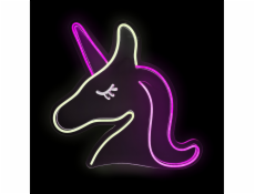 2Kids Toys LED NEON LIGHT lampička Jednorožec růžovobílý