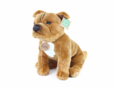 Rappa Plyšový pes stafordšírský bulteriér sedící 30 cm ECO-FRIENDLY