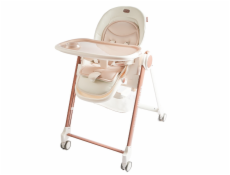 2Kids Toys Jídelní židlička s kolečky hnědá