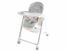 2Kids Toys Jídelní židlička s kolečky šedá