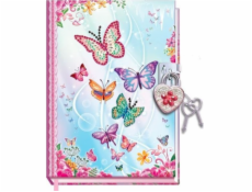 Pulio Deník s visacím zámkem - Motýli 2 Pecoware