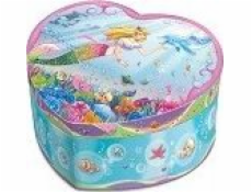 Pulio Hudební skříňka Pecoware Mermaid ve tvaru srdce Pulio Hudební skříňka Pecoware Mermaid ve tvaru srdce