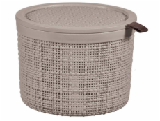 Box Curver Jute kulatý 2L taupe