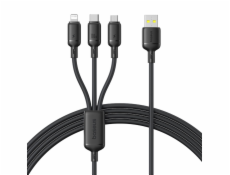 Baseus Rapid Series 3-in-1 USB-A 100W 1.5m, Schwarz