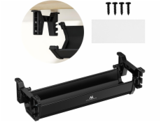 Organizér kabelů/nástavců Maclean pod stůl, max. zatížení 5 kg, černý, MC-106 B