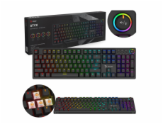 SAVIO STYX Mechanická klávesnice Outemu Peach Silent, Hot Swap, RGB