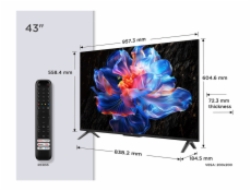 TCL 43P69K televizor 109,2 cm (43 ) 4K Ultra HD Smart TV Wi-Fi Černá