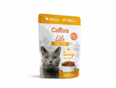 CALIBRA Cat Life Adult Turkey in gravy - mokré krmivo pro kočky - 85g