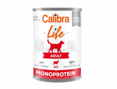 CALIBRA Adult Beef with carrots - vlhké krmivo pro psy - 400g