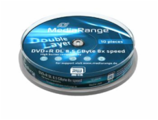 MEDIARANGE DVD + R 8,5 GB 8x DoubleLayer Cake 10