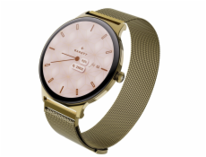 Garett Smartwatch Verona 2 zlatá, gold MESH steel