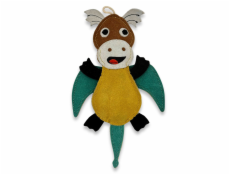 PafDog Dráček Dragy Hračka pro psy z kůže a juty 31cm