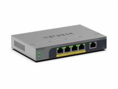 NETGEAR Easy Smart GS105EP - Prepínac - L3 - inteligentní - 1 x 10/100/1000 + 4 x 10/100/1000 (PoE+) - desktop, pro pripevnení na zed - PoE+ (63 W)
