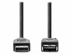 NEDIS prodlužovací kabel USB 3.2 Gen 1/ zástrčka USB-A - zásuvka USB-A/ 5 Gbps/ kulatý/ černý/ bulk/ 2m