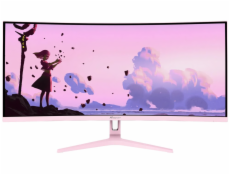 AROZZI NOVA herní monitor 34  34T2K165 Pink/ LED/ 3440x1440/ 165Hz/ VA/ 4000:1/ 1ms/ 2xHDMI/ 2xDP/ růžový