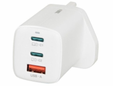 iBOX C-65 White, GaN 65W univerzální nabíječka Zástrčka ve Velké Británii