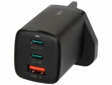 iBOX C-65 Black, GaN 65W univerzální nabíječka Zástrčka ve Velké Británii