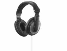 HAMA Shell TV II, Slúchadlá, 6m kábel, čierne