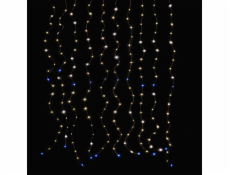 LED světelná clona, 2x2 m, teplá bílá, 180 LED diod