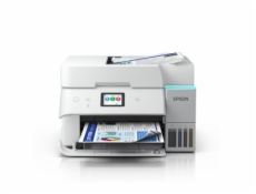 Epson EcoTank ET-4956 - Multifunkcní tiskárna - barva - tryskový - ITS - A4/Letter (média) - až 12 stran/min. (kopírování) - až 18 stran/min. (tisk) - 250 listy - 33.6 Kbps - Wi-Fi(ac), USB, LAN - bíl