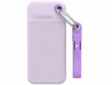 Verbatim Pocket SSD USB 3.2 Gen 2, 2TB, 2 ochranná pouzdra, bílá/fialová