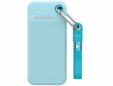 VERBATIM externí SSD 2TB Pocket SSD, USB-C, Modrá