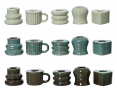 Porcelánový svícen, D5 cm