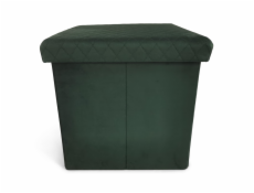 Pouf Domoletti Mateo, zelený, 38 cm x 38 cm x 38 cm