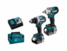 Makita DLX2533TJ Akku-Kombo-Kit DDF489 + DTW300 + 2x5Ah + Makpac